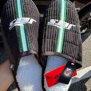 NFL New York Jets Slippers – FOCO – Sherpa Lined – New with Tags